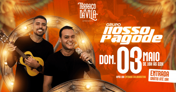 Nosso pagode no terraço da vila (foto do evento)