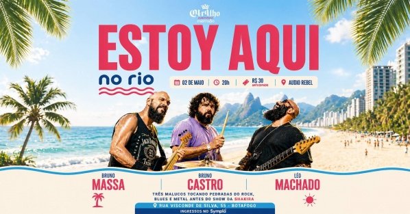 De Muddy Waters a Motorhead - com Bruno Massa, Bruno Castro e Léo Machado. (foto do evento)