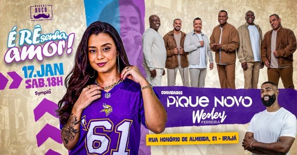 É REsenha, Amor! Renata convida Pique Novo e Wesley Ferreira (foto do evento)