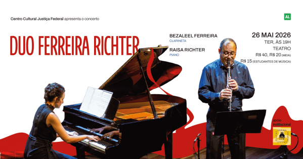 Duo Ferreira Richter no CCJF (foto do evento)