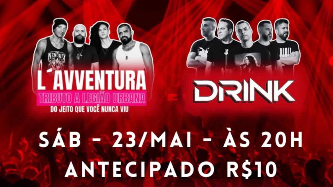 Show de Rock com as bandas L'Avventura e Drink (foto do evento)