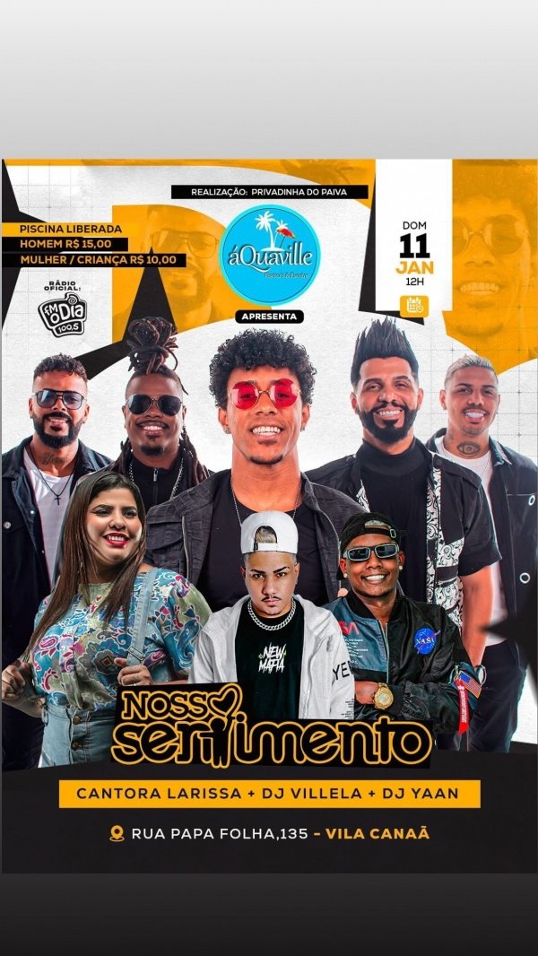NOSSO SENTIMENTO AQUAVILLE (foto do evento)