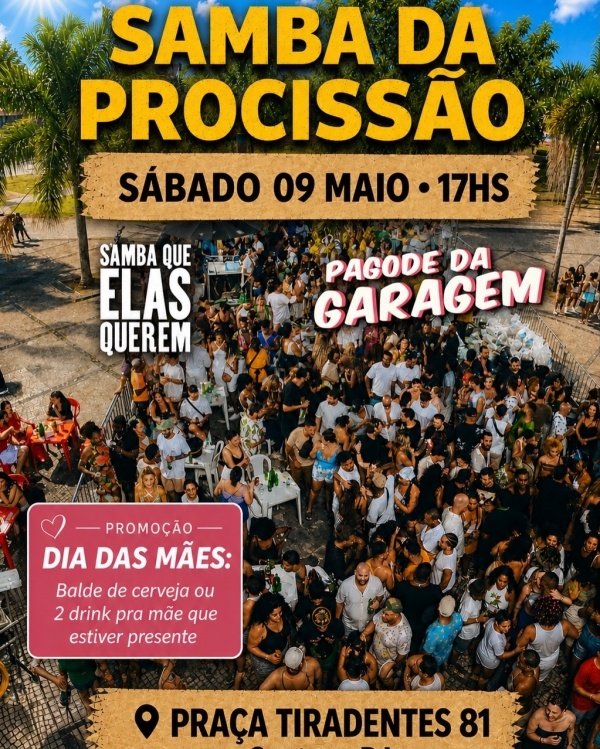 Samba da Procissão PGD Garagem + Samba Que Elas Querem (foto do evento)