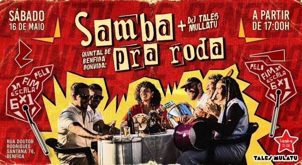 Samba Pra Roda & DJ Talles Mulattu no Quintal de Benfica (foto do evento)