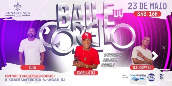 Baile do Corello Dj Renascença clube (foto do evento)