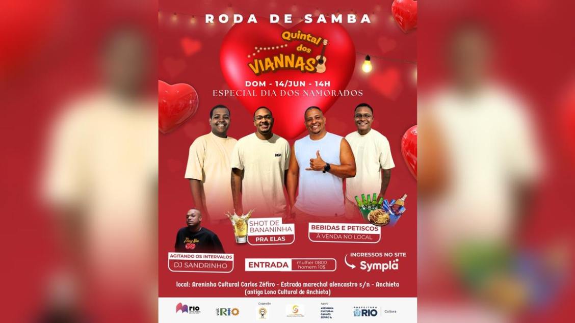 Roda de Samba Quintal dos Viannas (foto do evento)