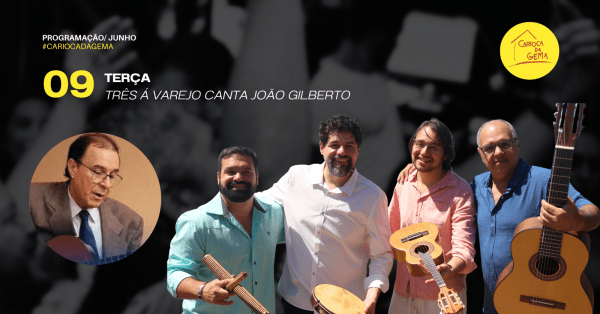 Três a Varejo canta João Gilberto (foto do evento)