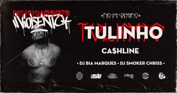 Tulinho no Visão Vidigal + Ca$hline + DJ Bia Marques (foto do evento)