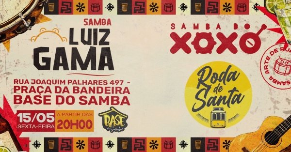 Samba luiz gama na base do samba (foto do evento)