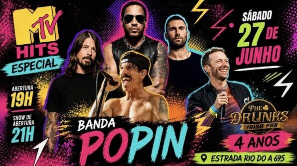 Banda Popin -Especial MTV hits (foto do evento)
