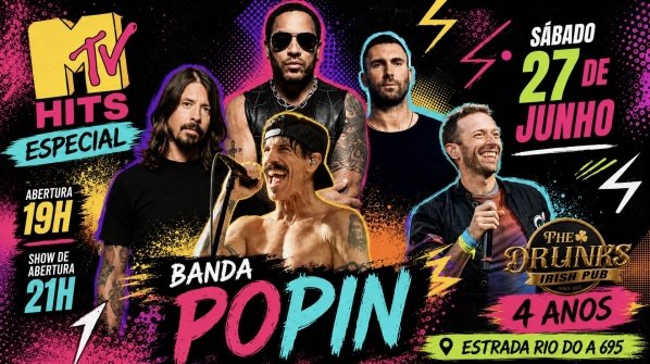 Banda Popin -Especial MTV hits (foto do evento)
