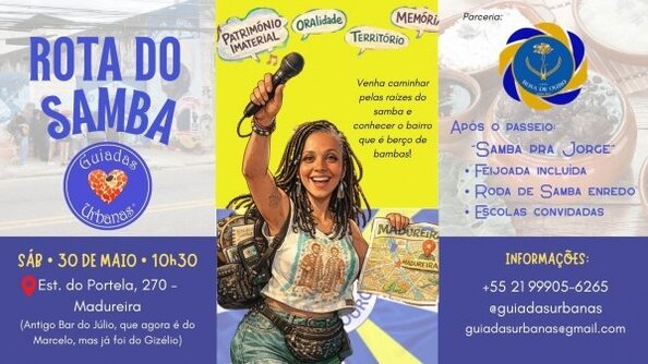 30/05 - ROTA DO SAMBA encerrando na Feijoada de aniversário no GRES Rosa de Ouro (foto do evento)