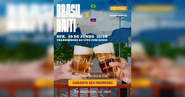 Copa do mundo brasil x haiti|boa praça leblon (foto do evento)
