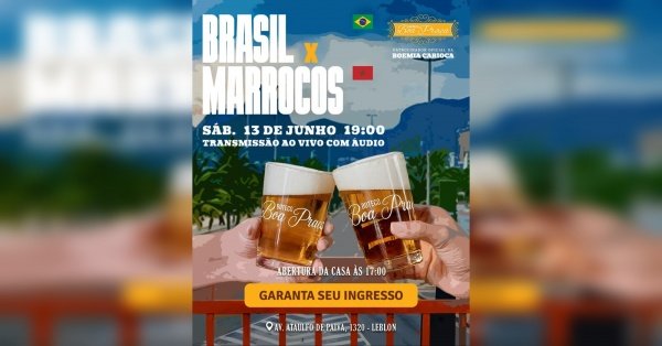 Copa do mundo brasil x marrocos |boa praça leblon (foto do evento)