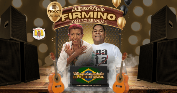Aniversario firmino: leci brandão (foto do evento)
