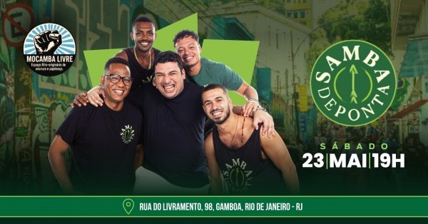 SAMBA DE PONTA no Mocamba Livre (foto do evento)