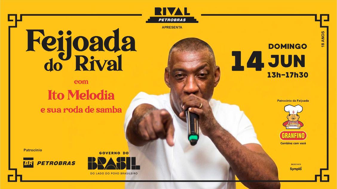 Feijoada do rival com ito melodia e sua roda de samba (foto do evento)