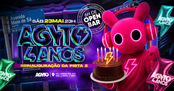 4 Anos de Agyto + Reinauguração da pista 2 | Open Bar Premium (foto do evento)