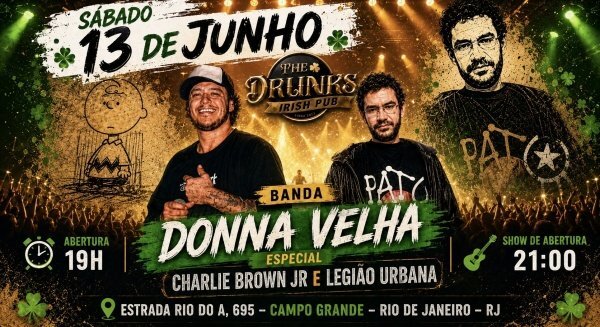 Especial Charlie Brown jr e Legião urbana -banda Donna velha (foto do evento)