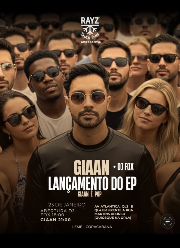 Lançamento EP Giaan é pop (foto do evento)