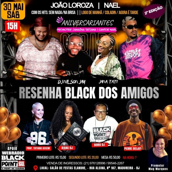 Resenha Black dos Amigos (foto do evento)