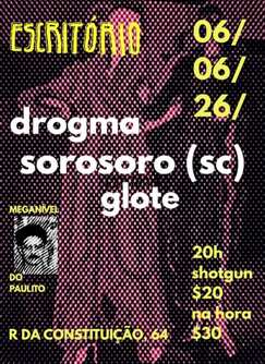 Drogma + Sorosoro + Glote No Escritório (foto do evento)