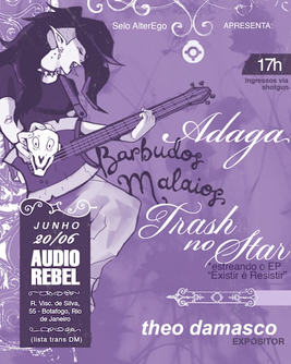 Adaga, Barbudos Malaios E Trash No Star Na Audio Rebel (foto do evento)
