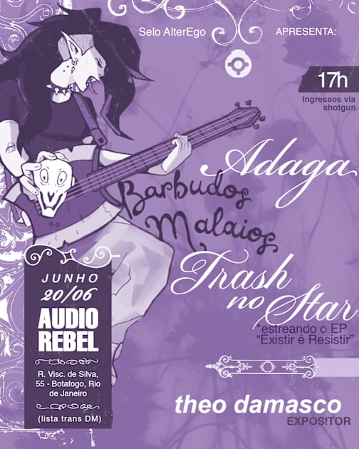 Adaga, Barbudos Malaios E Trash No Star Na Audio Rebel (foto do evento)