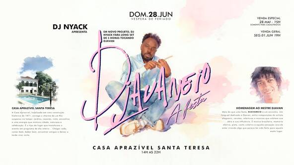 Djavaneio : A Festa | 28.06 | Casa Aprazível Santa Teresa (foto do evento)