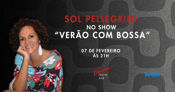 Sol Pellegrini no show “Verão com Bossa” (foto do evento)