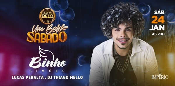 UM BELO SÁBADO APRESENTA: BINHO SIMÕES (foto do evento)
