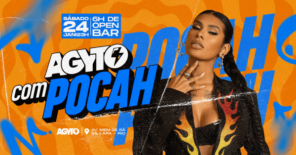 AGYTO convida POCAH :::: SHOW AO VIVO ::::::: MEGA OPEN BAR ::::: Lapa (foto do evento)