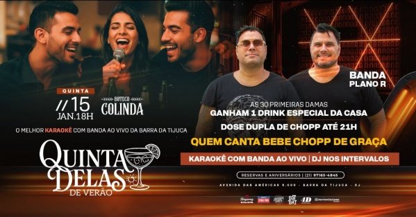 Quinta (15/01) - QUINTA DELAS DE VERÃO (foto do evento)